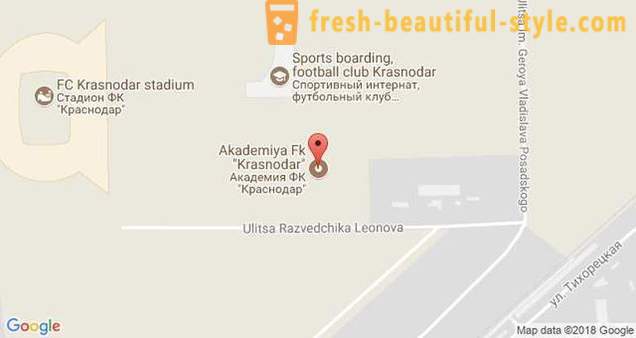 Akademija NK „Krasnodar”: adresu, kako bi, grane, treneri i studenti