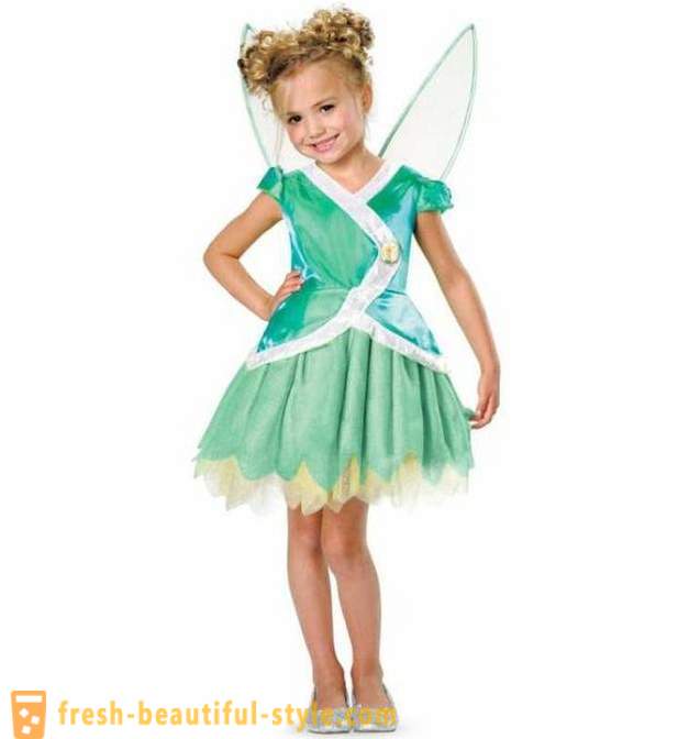 Tinkerbell kostim za djevojčice sa svojim rukama