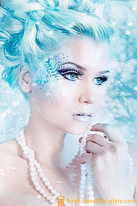 Šminka kraljica Snježna: Opcije šminka i foto