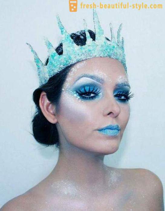Šminka kraljica Snježna: Opcije šminka i foto