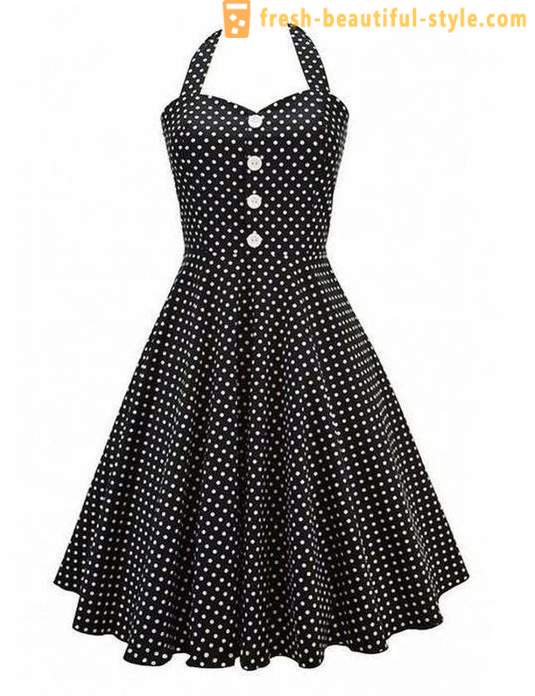 Modni stilovi haljina s točkicama u retro stilu