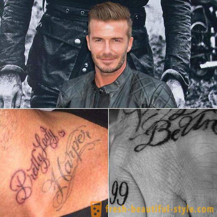 40 tetovaža Beckham: njihovo tumačenje i mjesto na tijelu