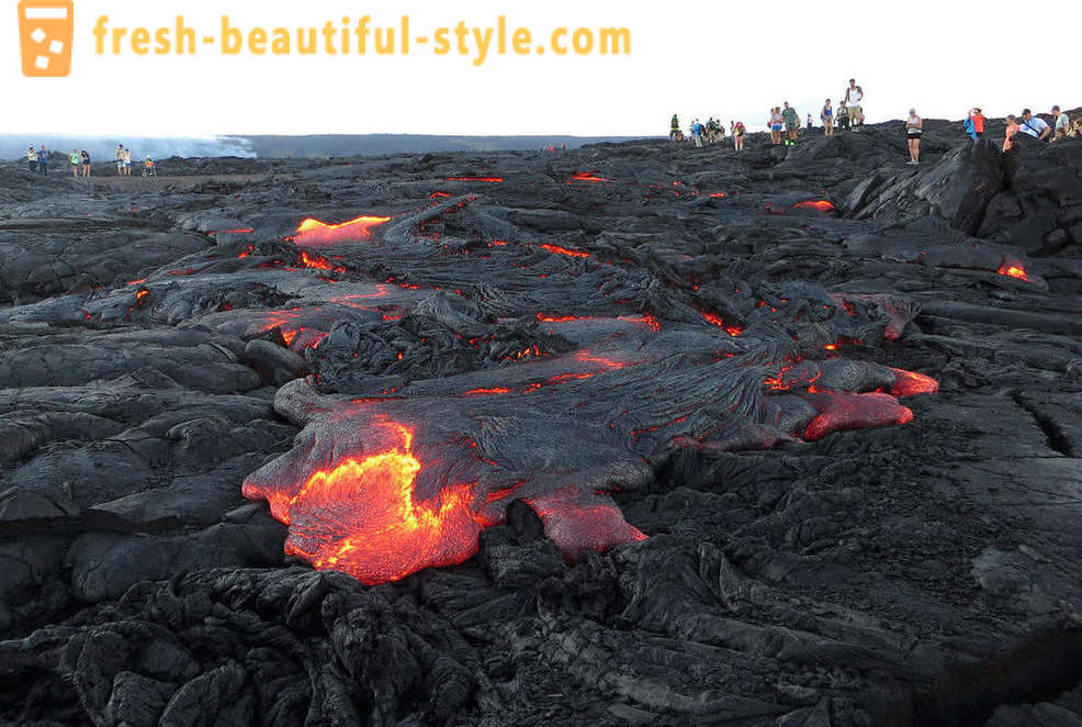 Vulkanski tokovi lava iz Kilauea na Havajima