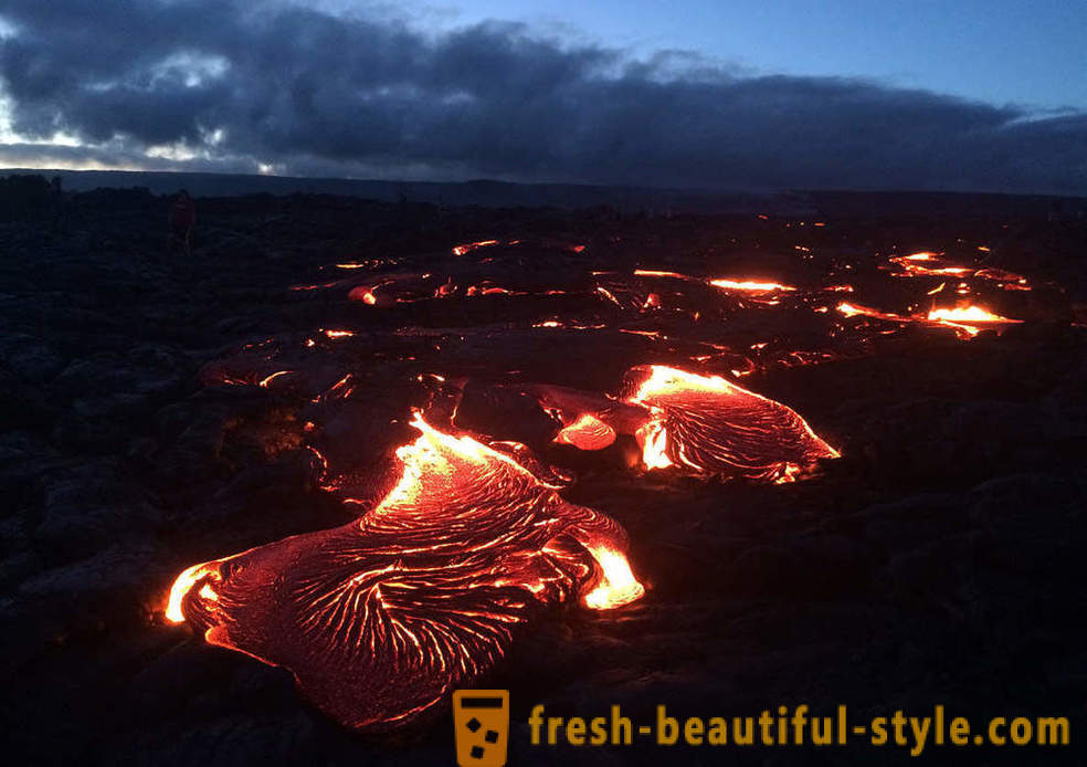 Vulkanski tokovi lava iz Kilauea na Havajima