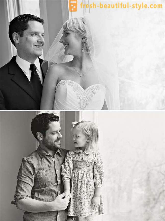 Otac i kći ponovno vjenčanje fotografija nakon majčine smrti