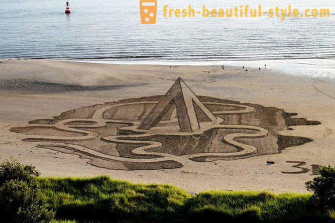 3D-crteži na pijesku