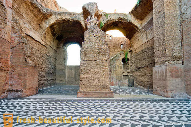 Šetajući drevne kupelji u Rimu