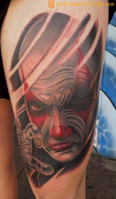Joker Tattoo: simboli i fotografije