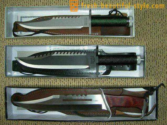 Nož „Rambo”: povijest, opis