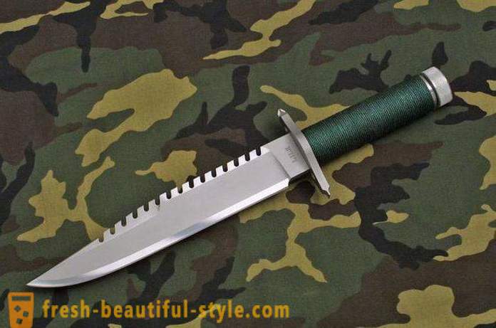 Nož „Rambo”: povijest, opis