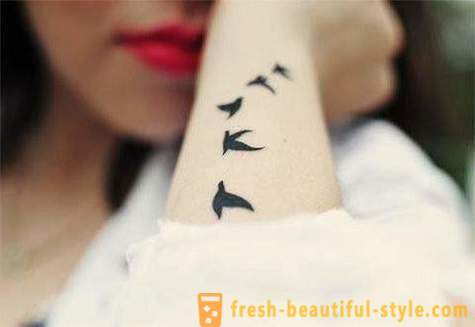 Žanr Minimalizam: tetovaža u tom stilu