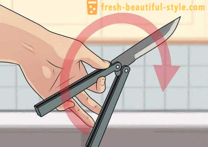 Kako uviti nož leptir: savjeti i trikovi