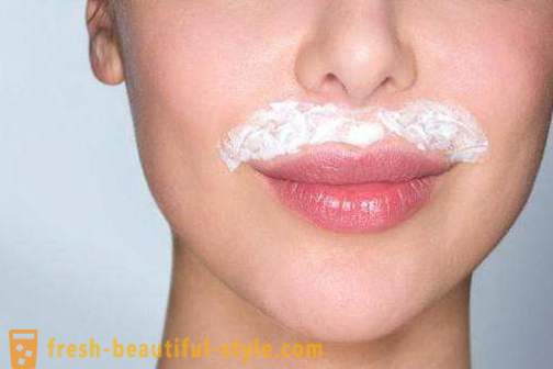 Kako očistiti bore na gornjoj usnici u kozmetika?