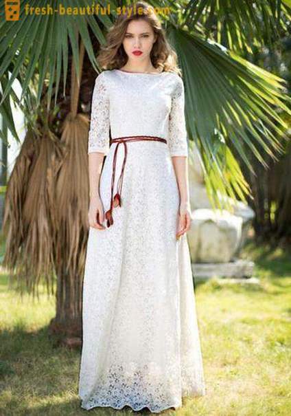 Duga bijela haljina - poseban element ženske garderobe