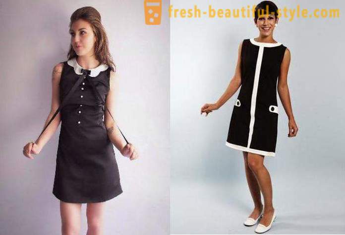 Haljina u stilu 60-ih godina. haljina modela