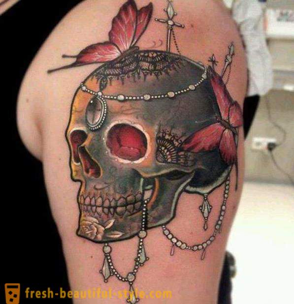 Tattoo „Lubanja”: što to tetoviran?