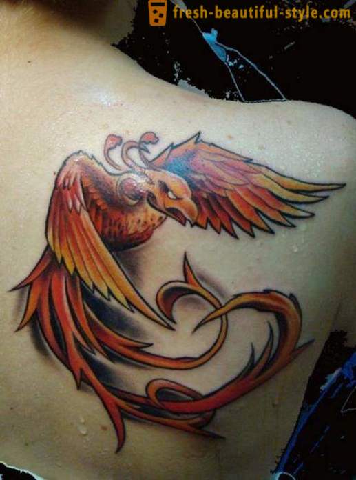 Phoenix - tetovaža, značenje koje se ne može u potpunosti razumjeti