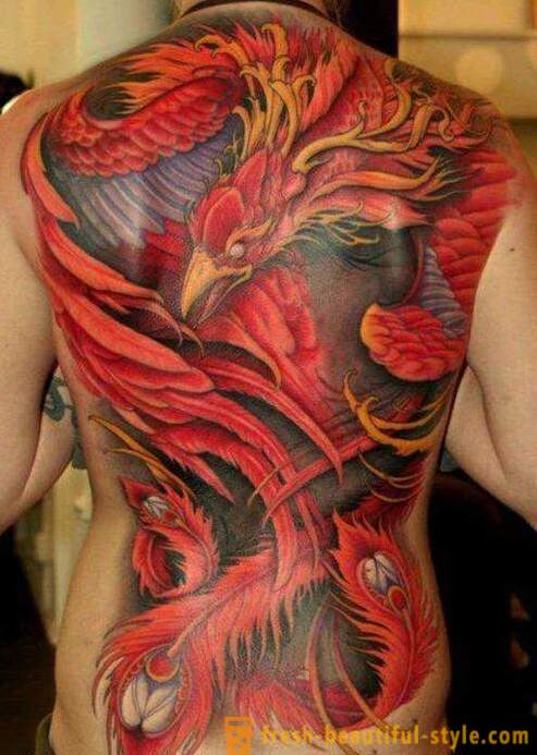 Phoenix - tetovaža, značenje koje se ne može u potpunosti razumjeti