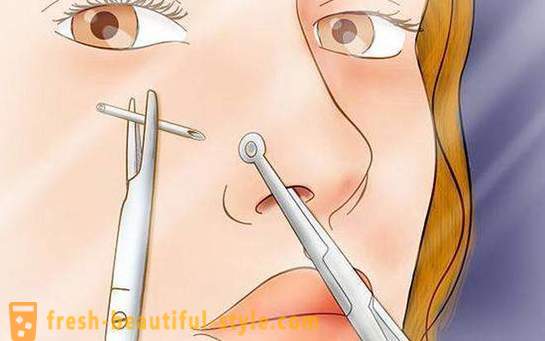 Kako probušiti nos. Nos Piercing: slika