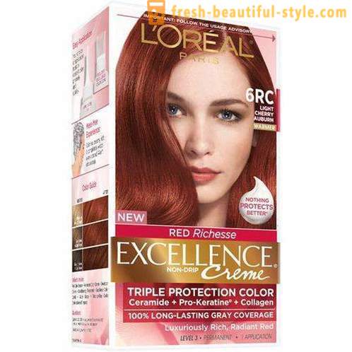 „L'Oreal”: paleta boja kose. Slika „L'Oreal”: sve nijanse