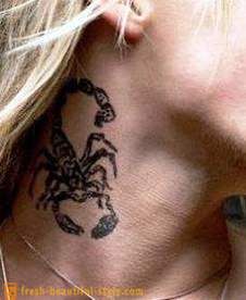 Tetovaža na vratu: vrijednosti različitih uzoraka