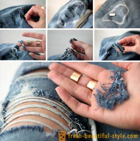 Moda Savjeti: Kako napraviti rupe i ogrebotine na njegovim trapericama?